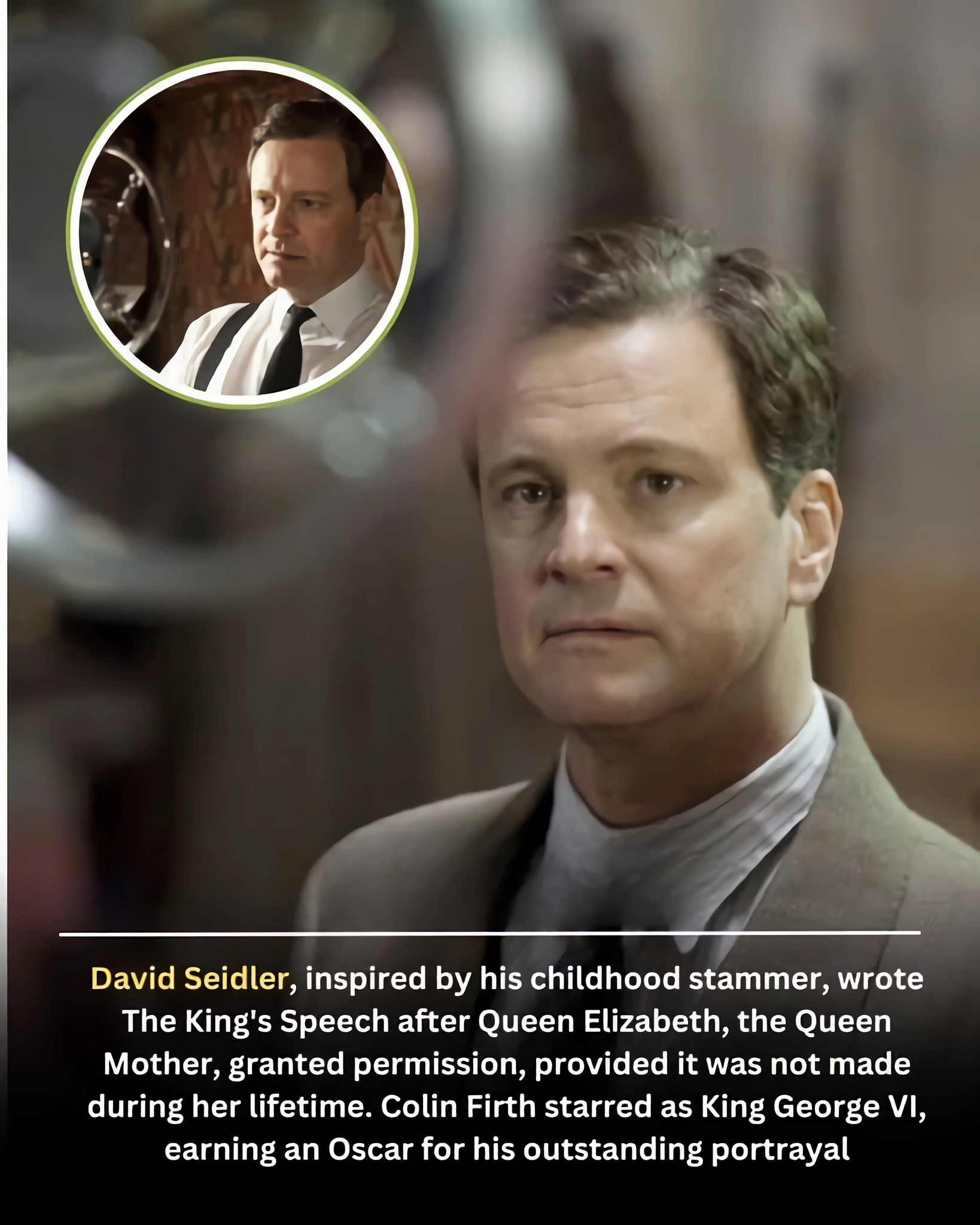 The Michael - David Seidler, who developed a stammer during his ...