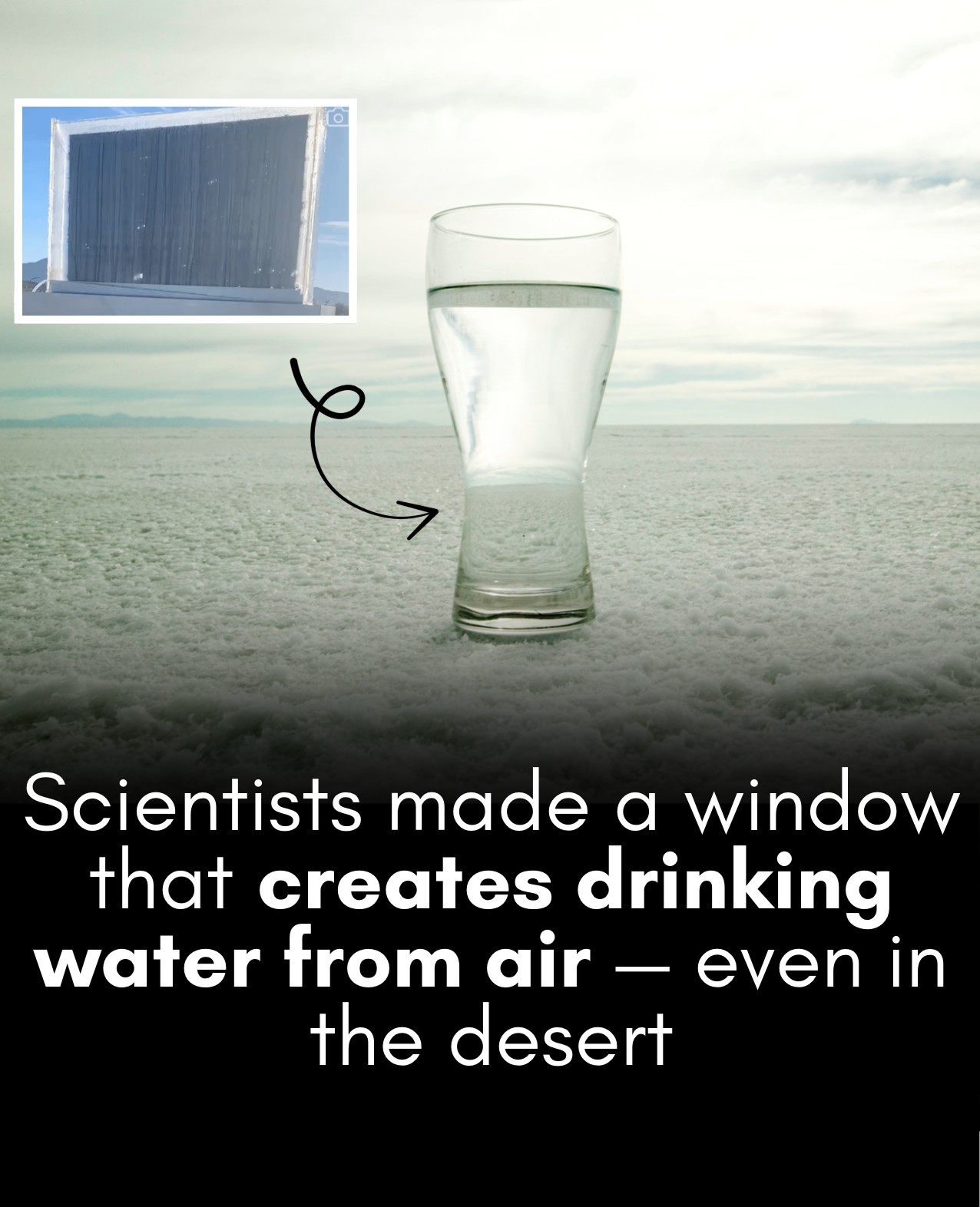 This window panel creates clean water... - Hashem Al-Ghaili | Facebook