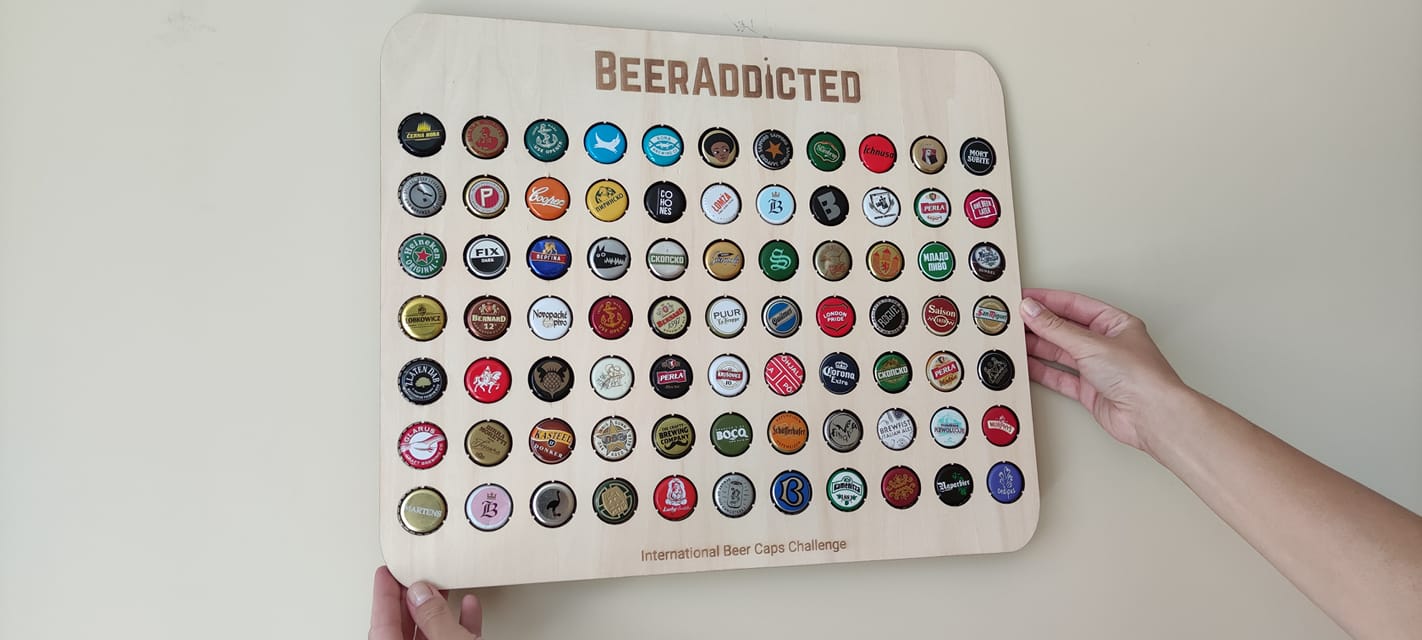 BeerAddicted.com - This is how a full beer caps collection looks like ...