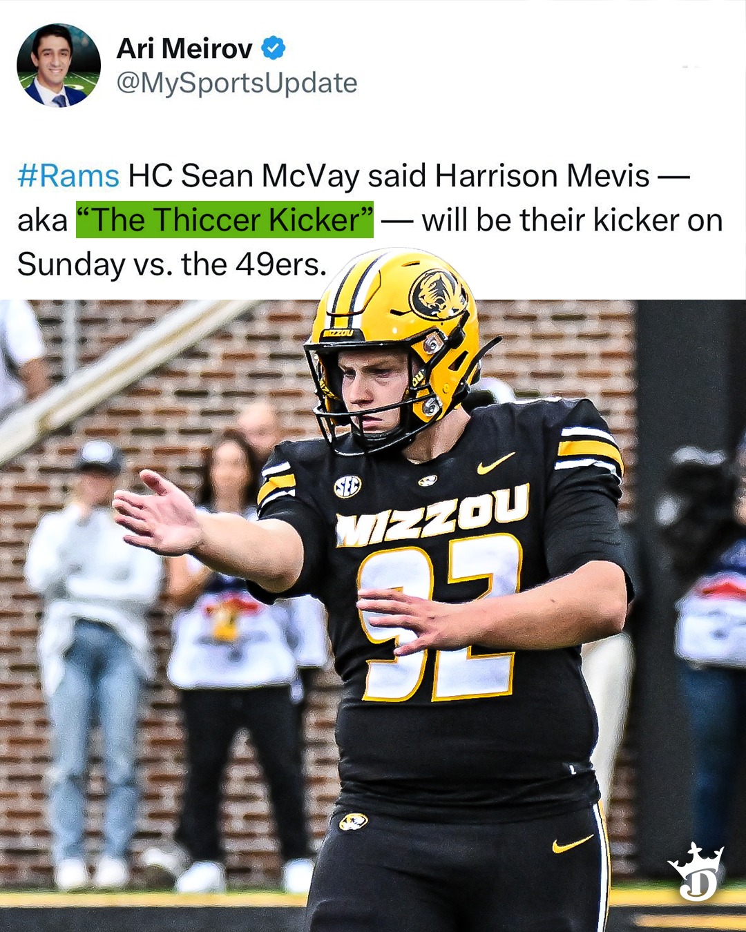 The Rams will be must-see TV on... - DraftKings Sportsbook | Facebook
