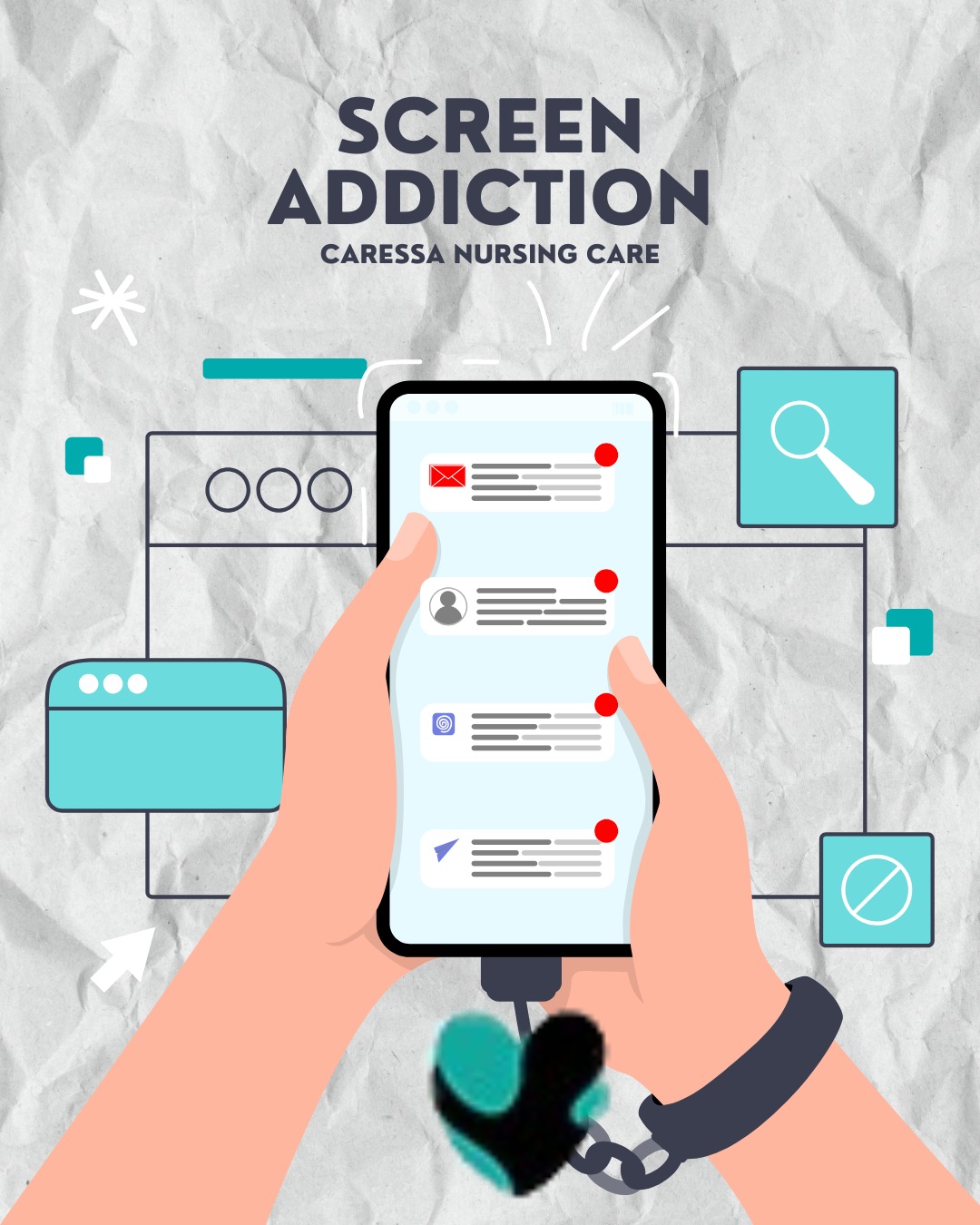 📱 Too much screen time affects... - Caressa Nursing Care | Facebook