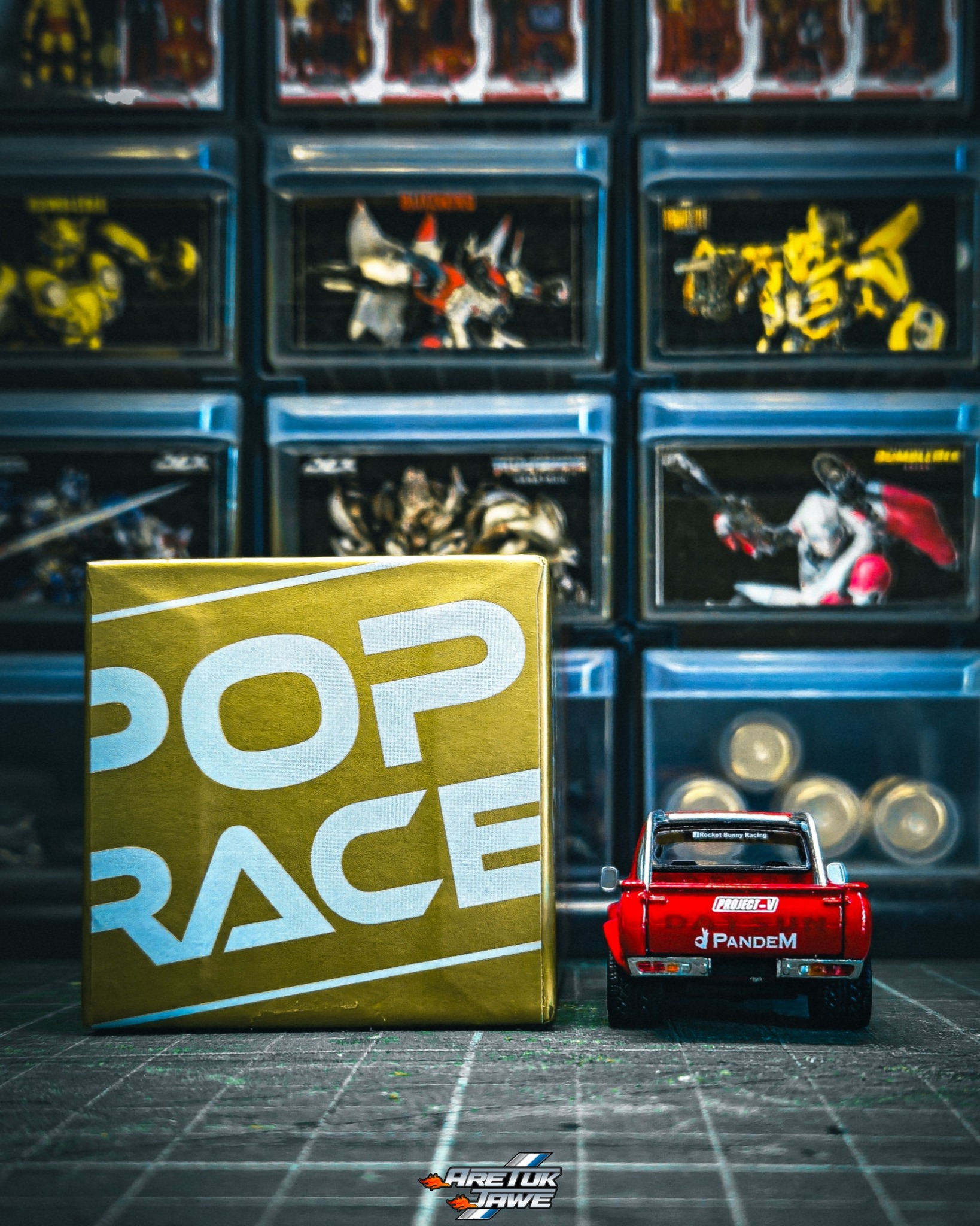 PR640283 Pandem Datsun 620 Red POPRACE 渡 POP RACE இண்மைனை