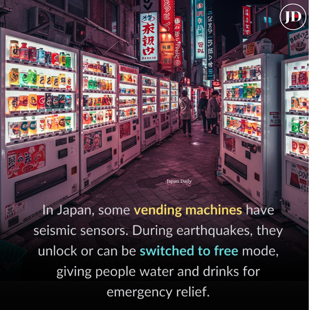 Japan - Japan features seismic sensor vending machines designed for ...