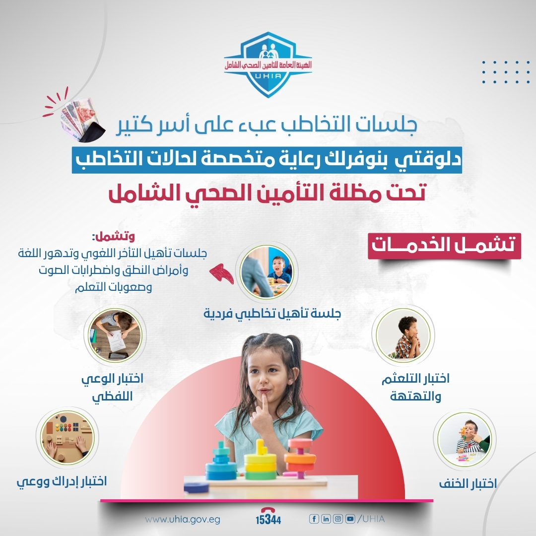 الهيئة - جلسات التخاطب عبء على أسر كتير… دلوقتي تحت مظلة التأمين الصحي ...