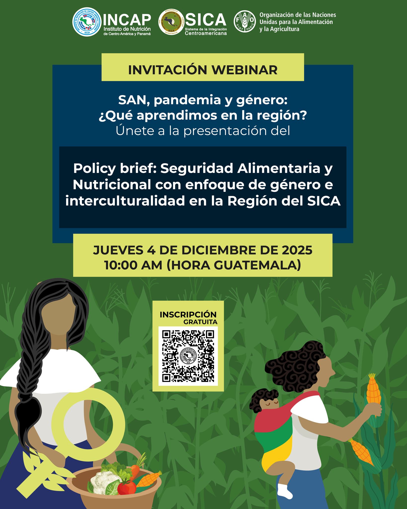 INCAP - INVITACIÓN WEBINAR 🌟 Presentación del POLICY BRIEF: «Seguridad ...