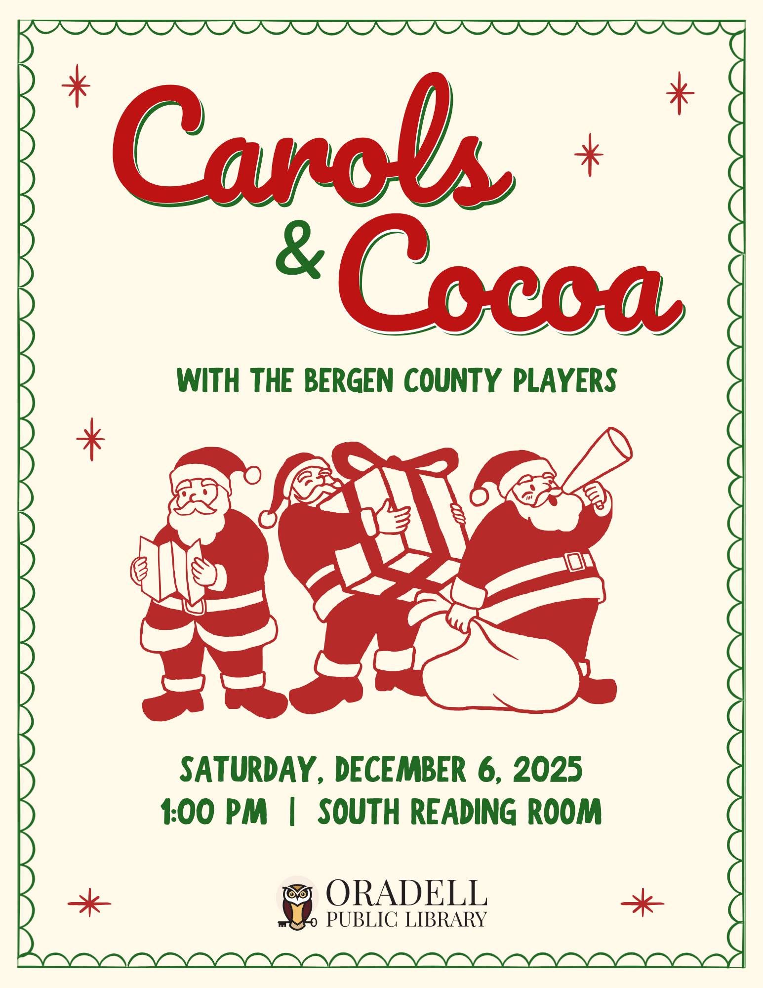 Just hear those sleigh bells... - Oradell Public Library | Facebook