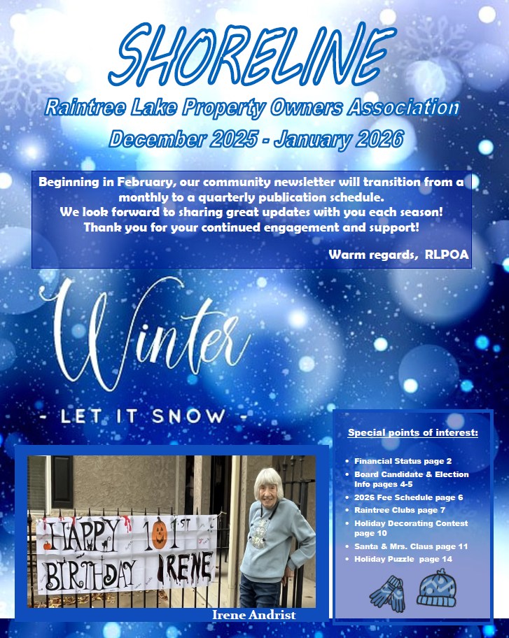 Raintree - ☃ December 2025/January 2026 e-news is available on our ...