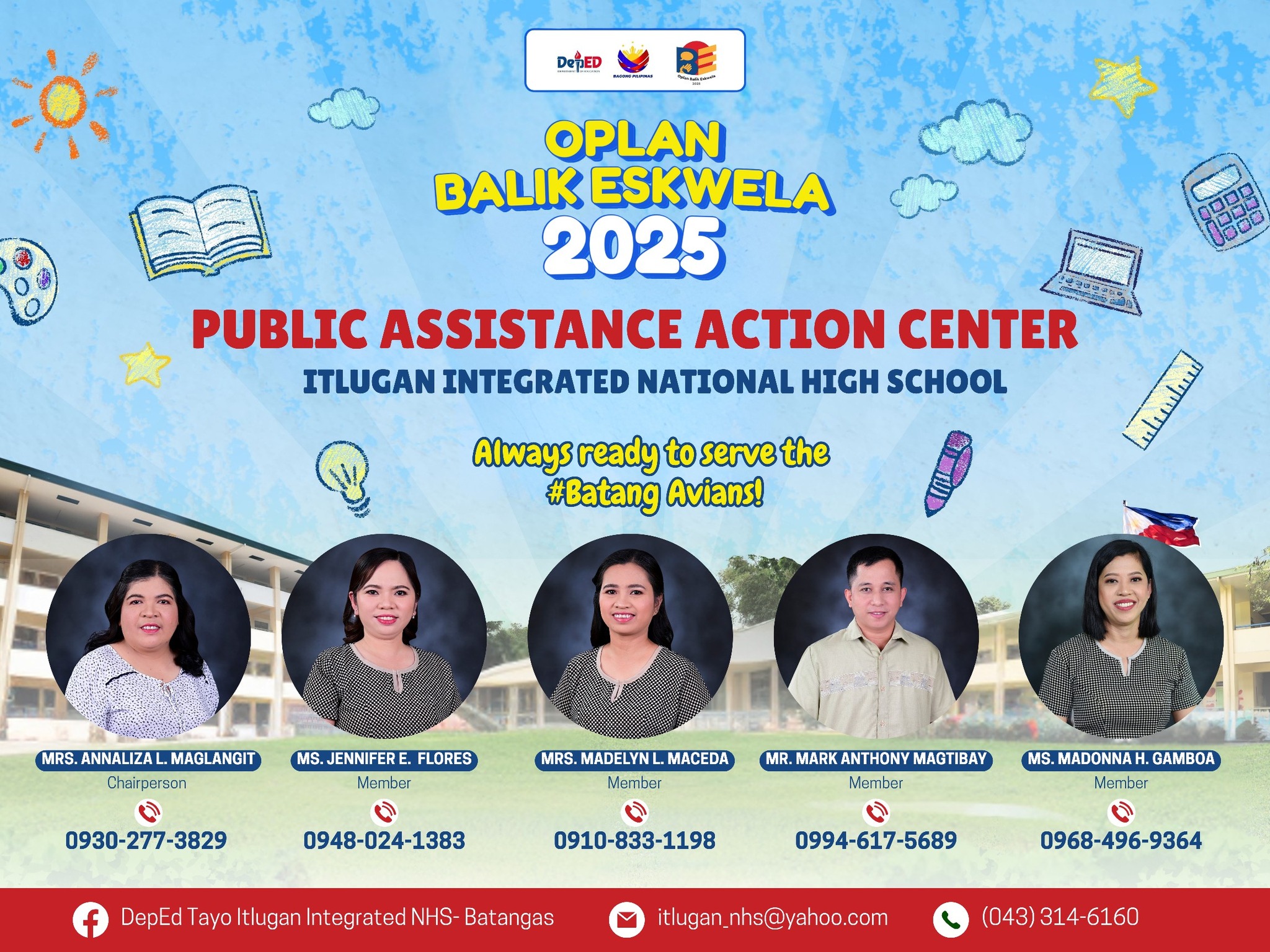 DepEd - 📣📣📣OPLAN BALIK ESKWELA 2025 Public Assistance Command Center ...
