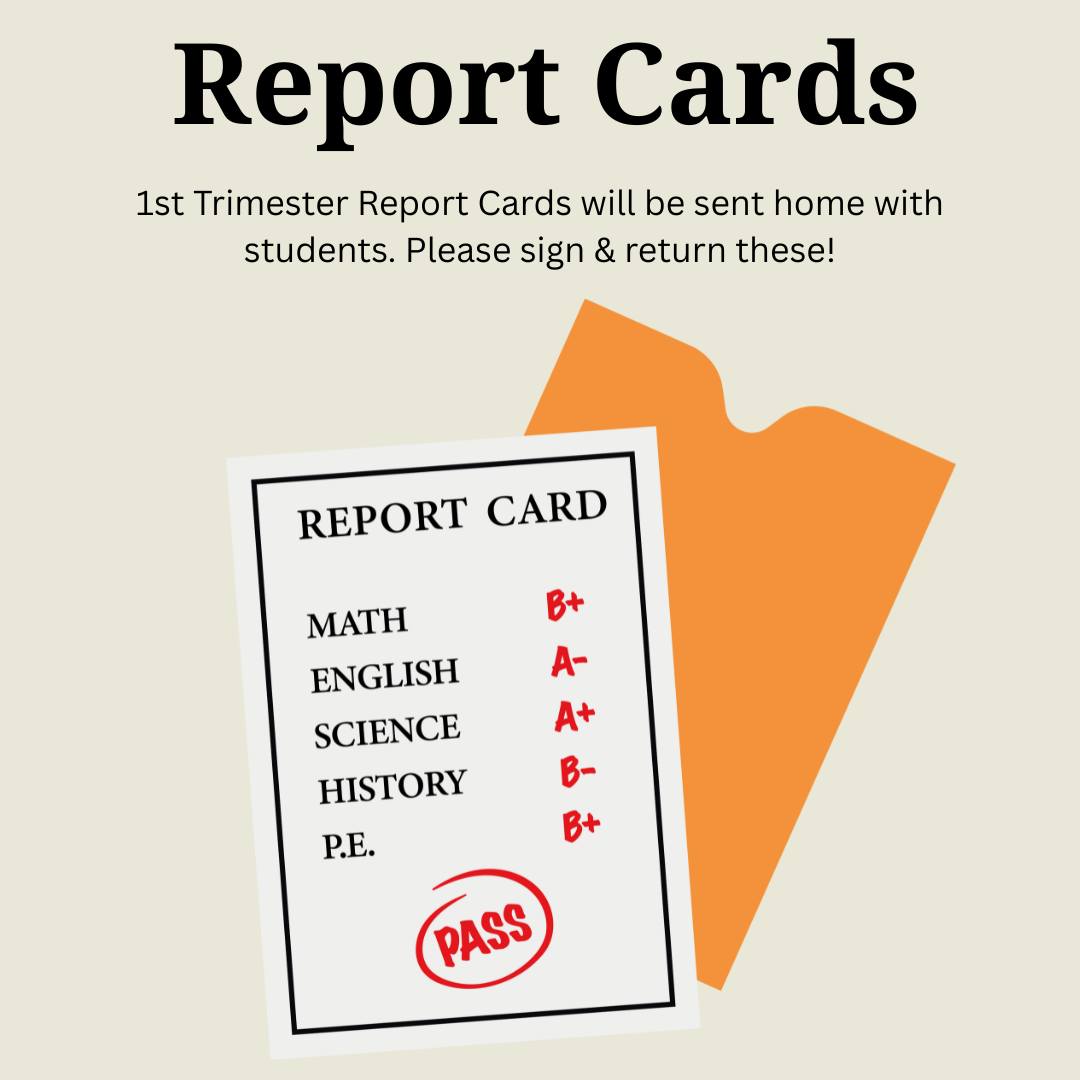 📣 1st Trimester... - Our Lady of the Snows Elementary School | Facebook