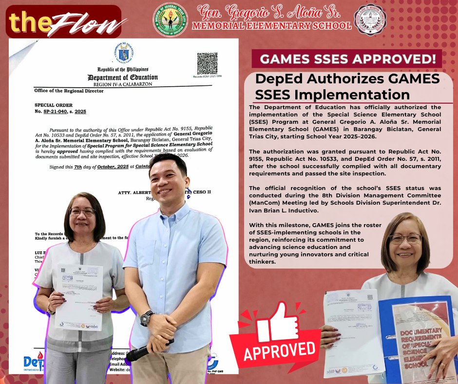 DepEd - LOOK: GAMES SSES Approved! The Department of Education has ...
