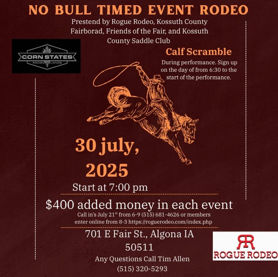 Rogue - Entries are open online for the No Bull Timed Event Rodeo - or ...