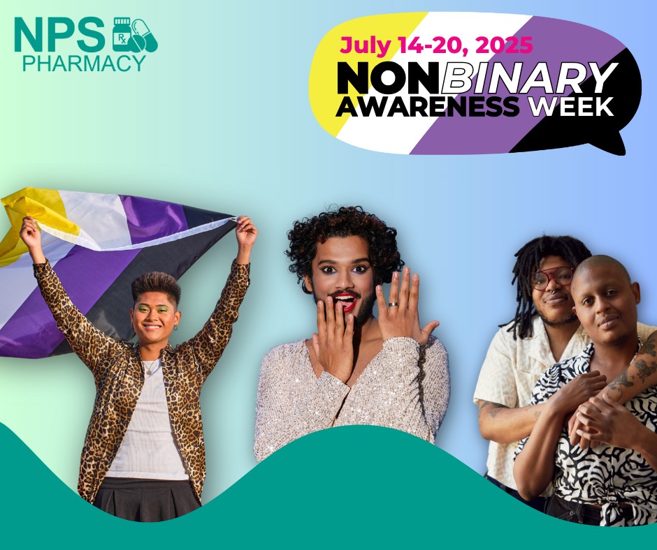 NPS - 💛🤍💜🖤 It’s Nonbinary Awareness Week! NPS Pharmacy is proud to ...