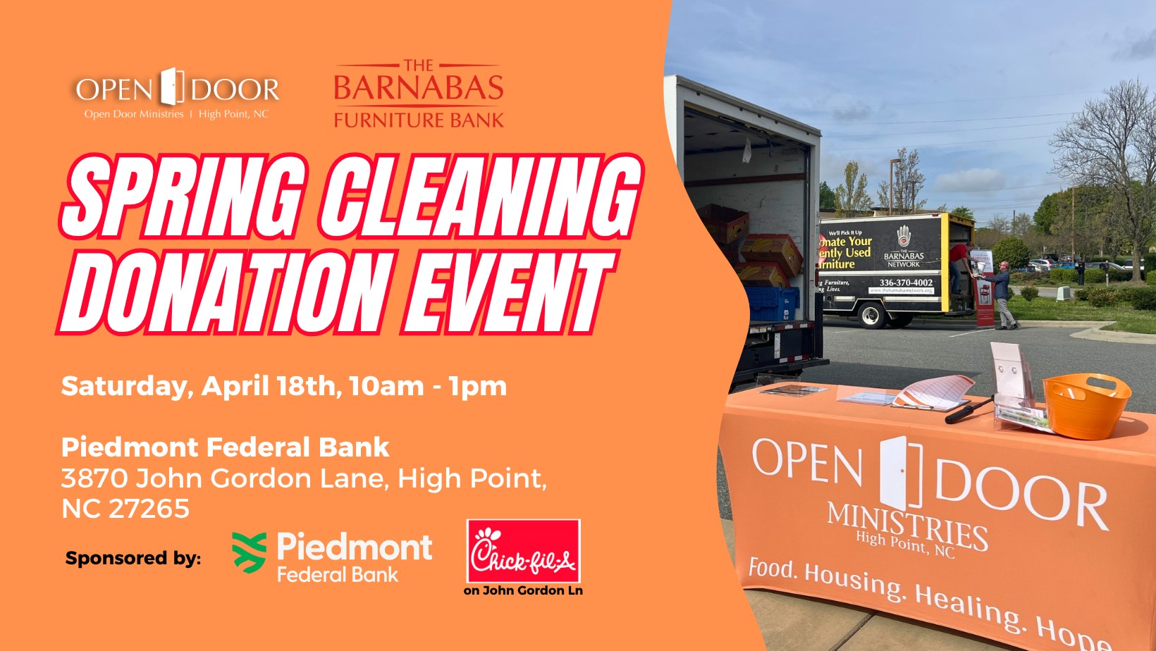 Spring Cleaning Donation Event
