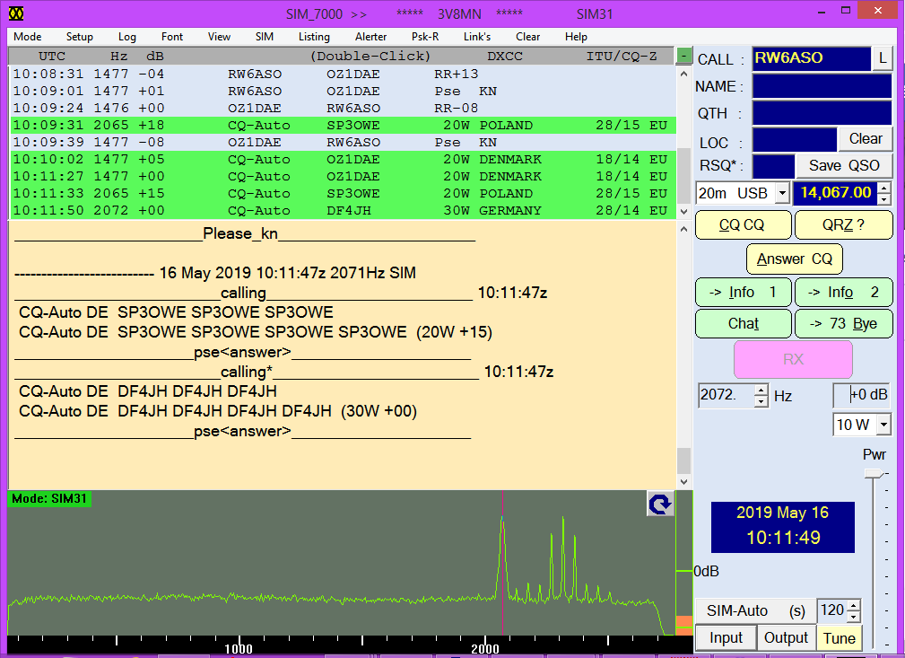 SIM31 digimode