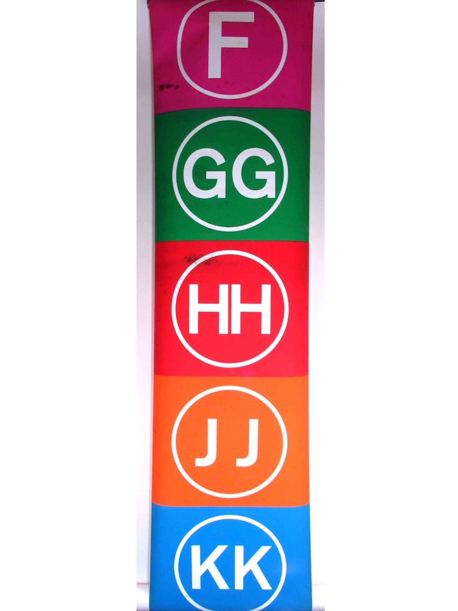 New - This 1969 front route replacement roll sign from #NYTMCollection ...
