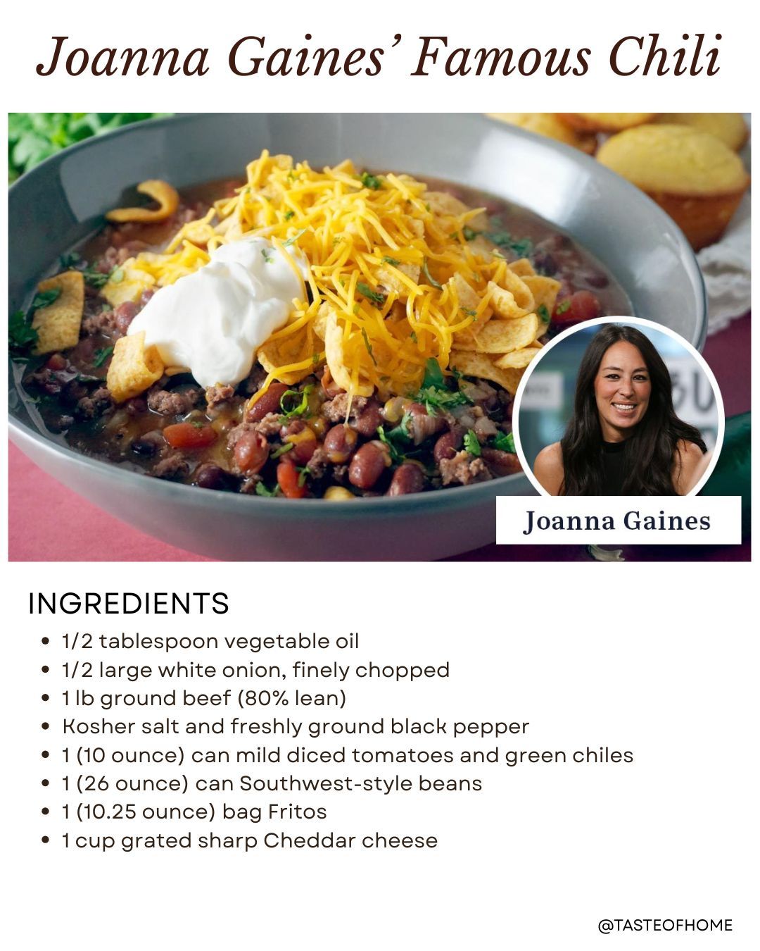 Taste - After testing the Joanna Gaines chili recipe, we can declare ...