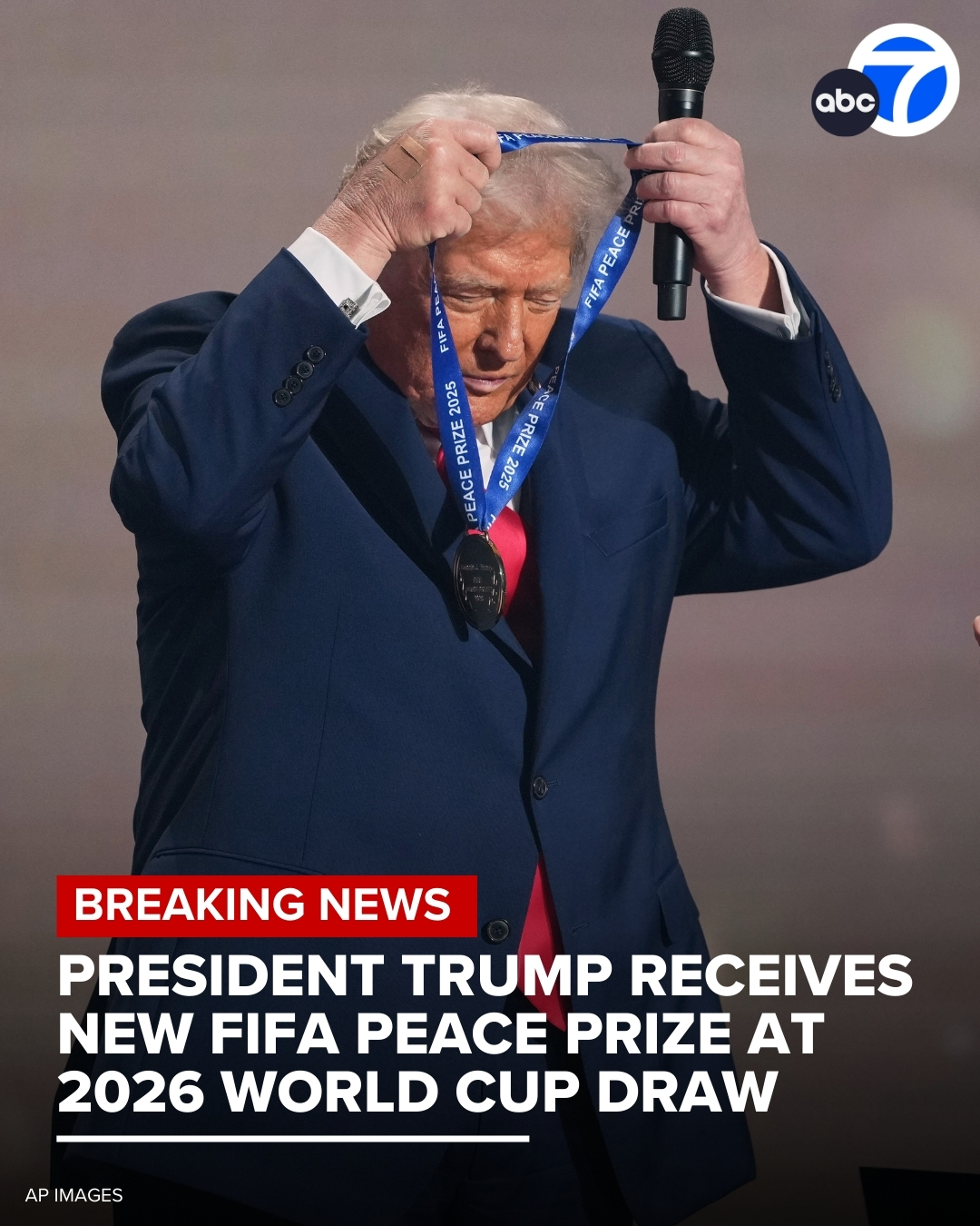 ABC7 - President Donald Trump was awarded the new FIFA peace prize on ...