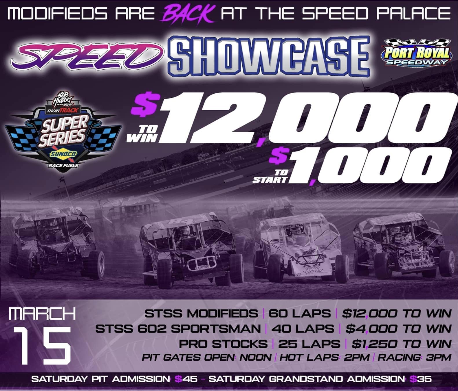 Port - Today is the Speed Showcase Finale with the Bob Hilbert ...