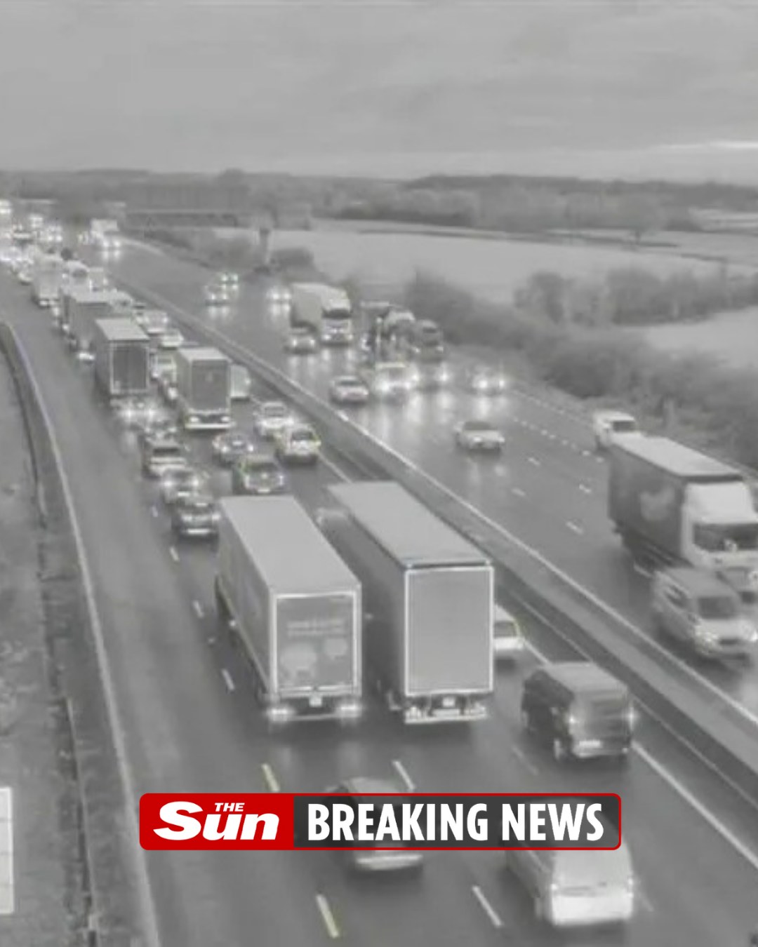 The Sun - Major UK motorway chaos with multiple lanes closed and hour ...