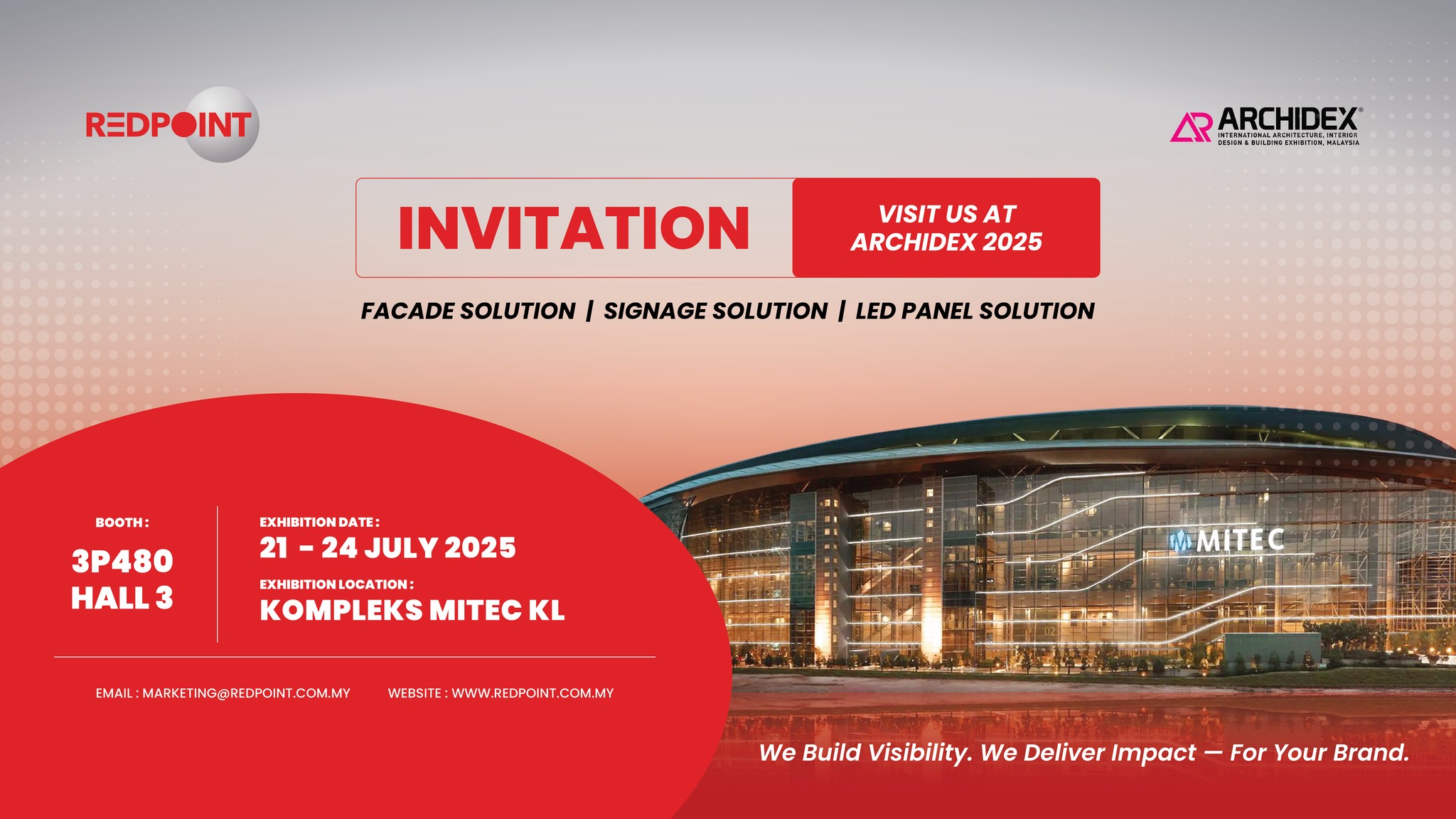 🌟 See you at ARCHIDEX 2025!... - Red Point Signcraft Sdn Bhd | Facebook