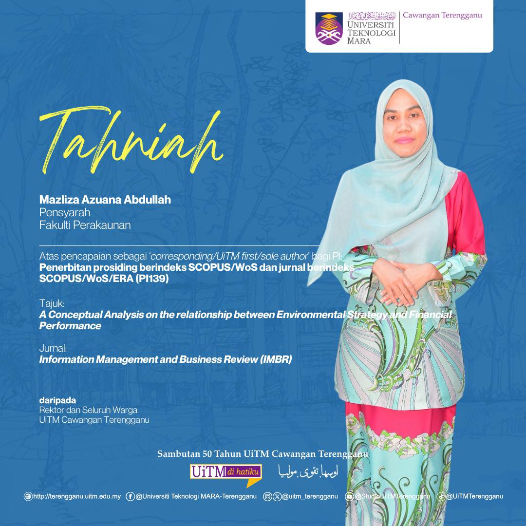 Universiti - Setinggi-Tinggi Tahniah Kepada Mazliza Azuana Abdullah ...
