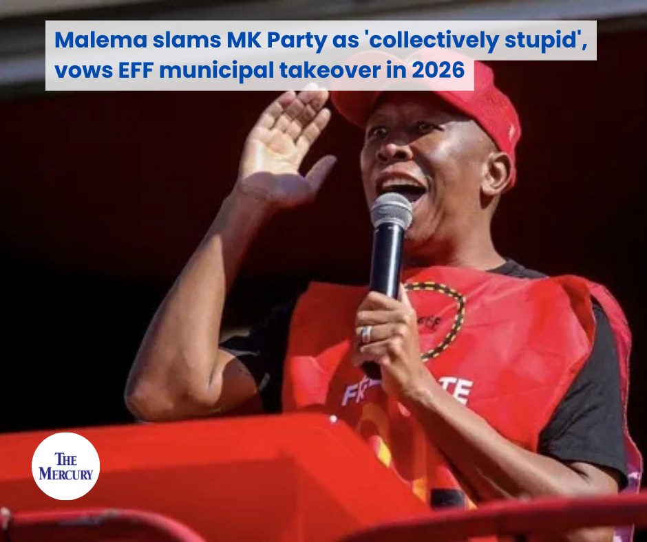 The Mercury - 🚨 EFF leader Julius Malema has strongly criticised the MK ...