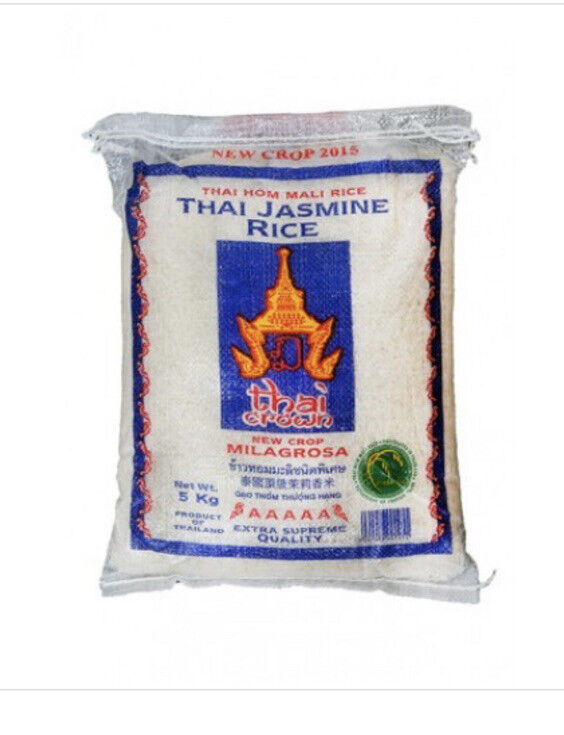 J&M - Thai Crown Thai Jasmine Milagrosa Rice 5kg 泰国茉莉花 Milagrosa 大米 5kg ...