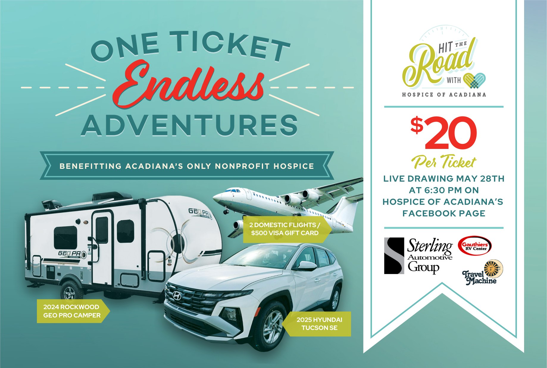 Our Hit the Road Raffle is... - Hospice of Acadiana | Facebook