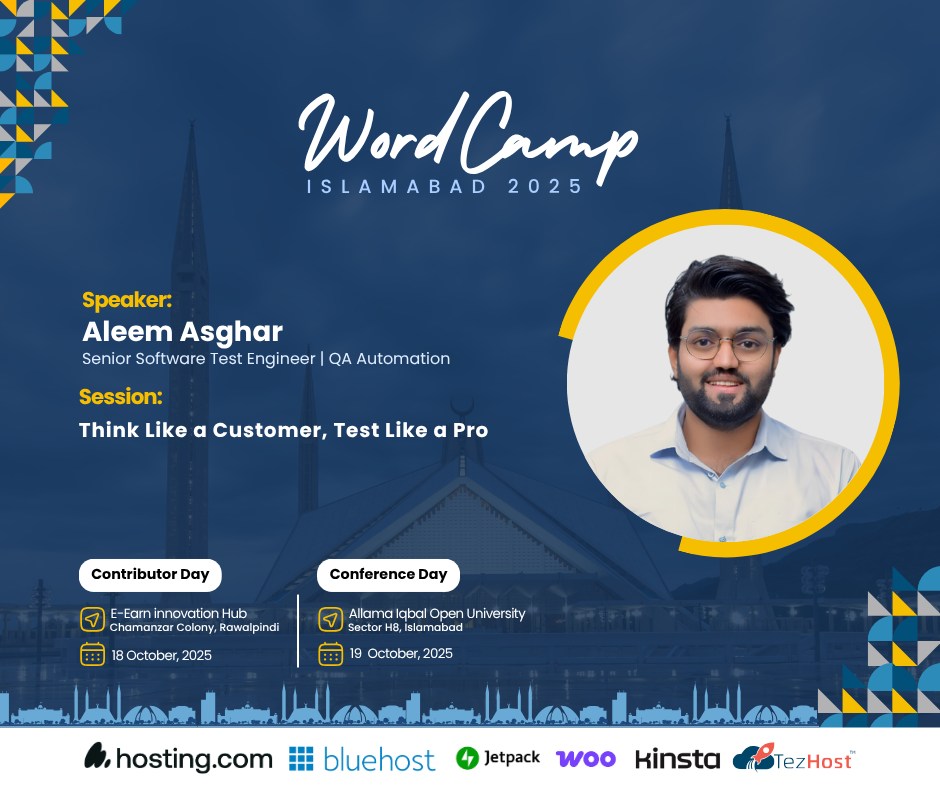🎤 The stage at... - WordPress Islamabad - Rawalpindi | Facebook