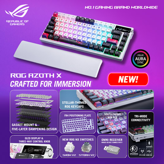 Swisspac - ⌨️ New Arrival! ASUS ROG Azoth X Gaming Keyboard ⌨️ 🎮 ...