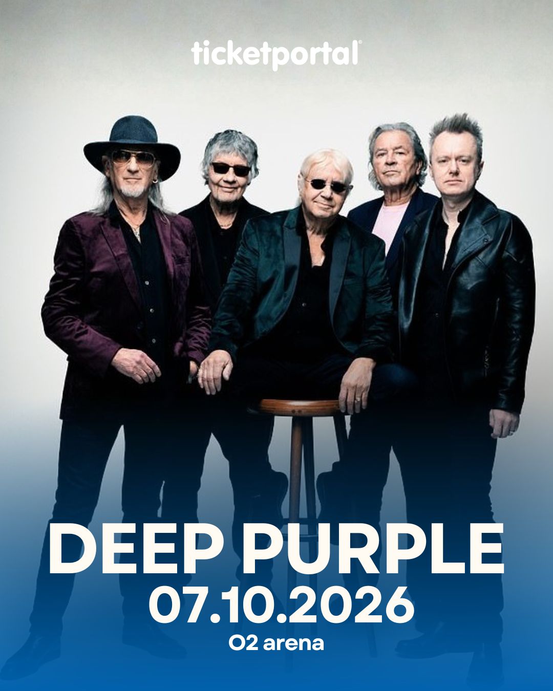 Ticketportal - DEEP PURPLE SE VRACEJÍ DO PRAHY! 🎸💜 KDY? 07.10.2026 🗓️ ...