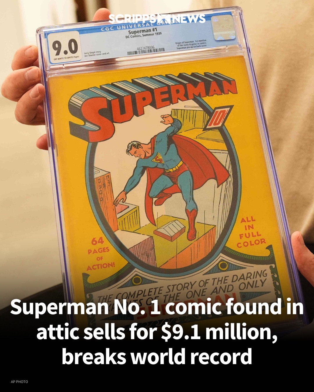Three brothers cleaning out their late mother's attic just struck