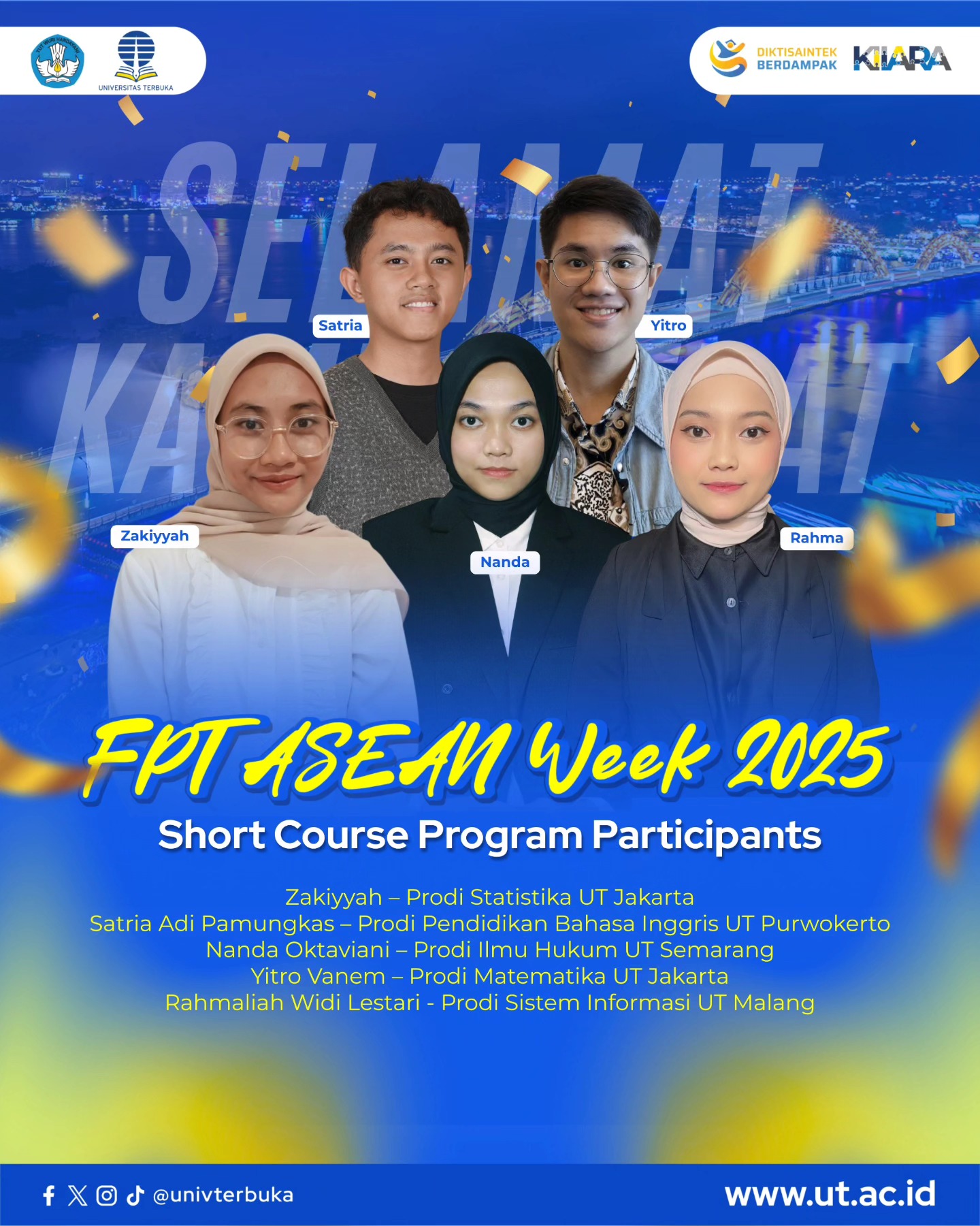 Universitas - ‎🌏🔥 Mahasiswa UT Tembus Program ASEAN Week Vietnam! Keren ...