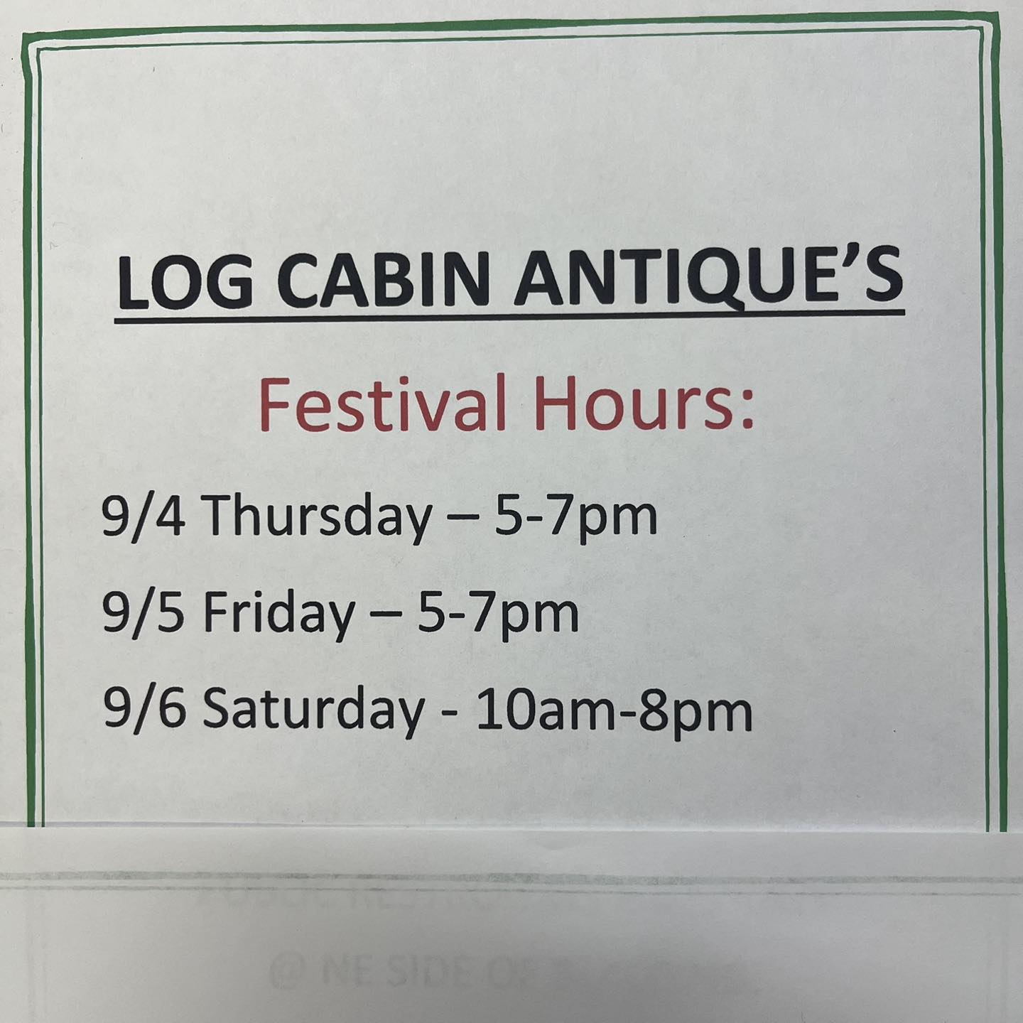 Log Cabin Antiques added a new photo. - Log Cabin Antiques