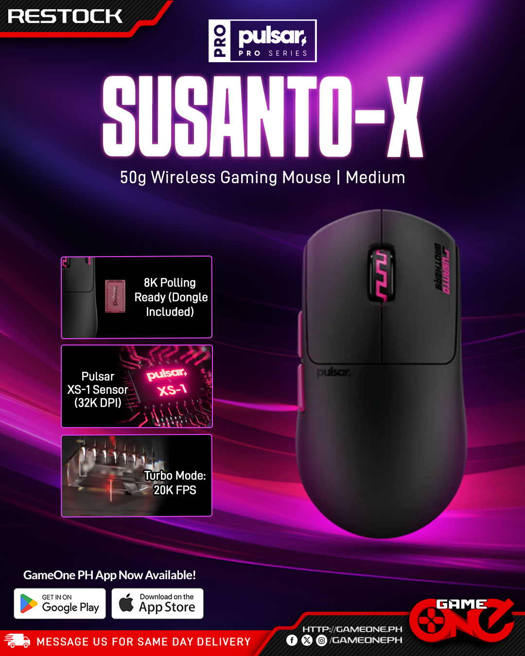 📢 RESTOCK ALERT! The Pulsar Pro Series Susanto X is an ultra