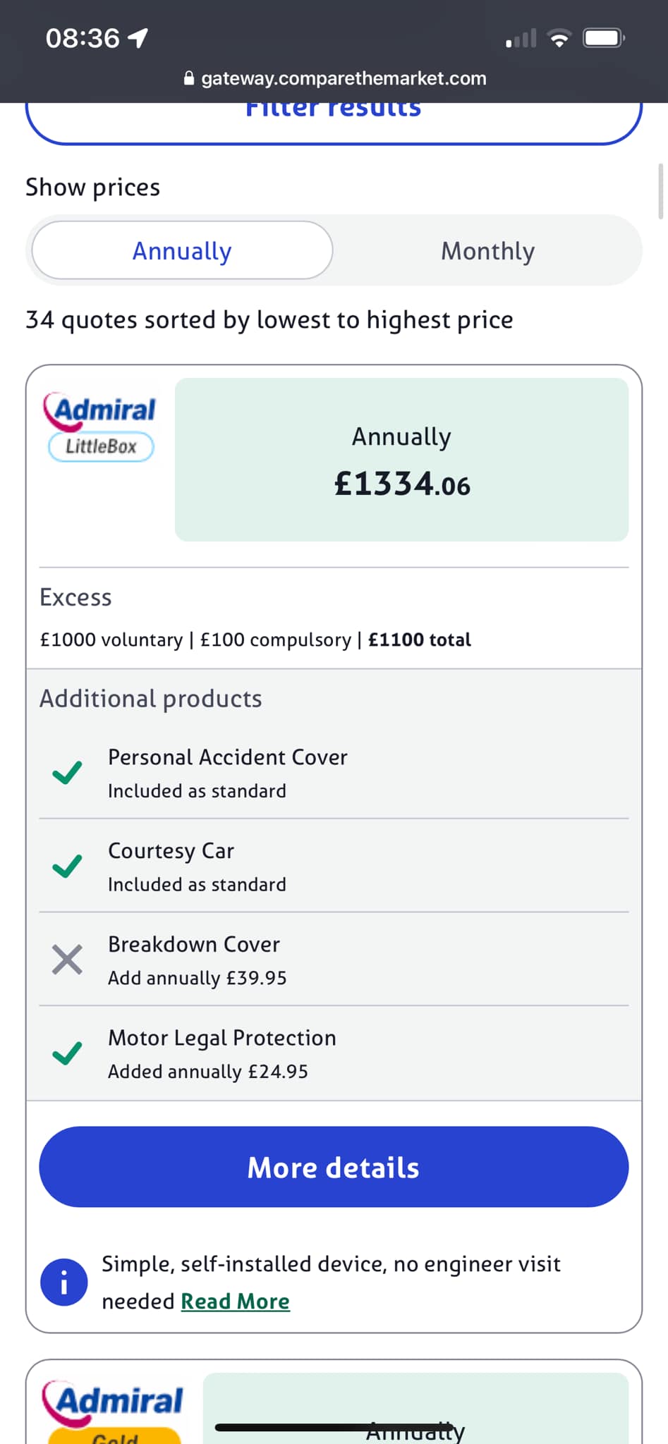 New Drivers UK | Any feedback on admiral little box insurance , anyone ...