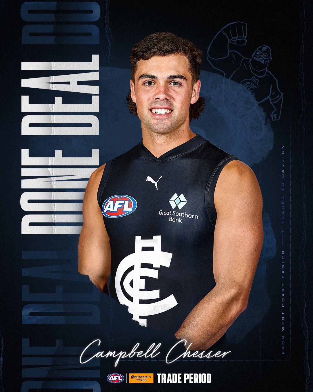 AFL - From the Eagles to the Blues! Campbell Chesser... | Facebook