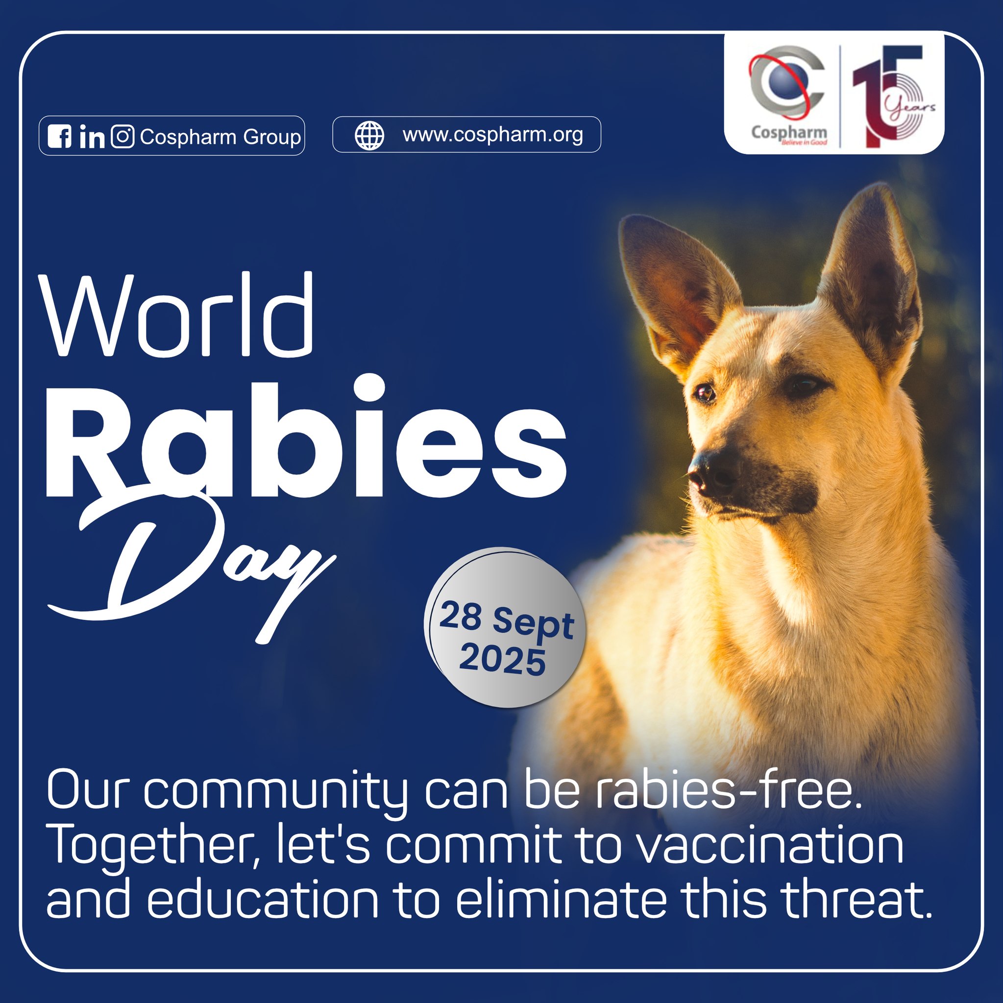 Cospharm - 🐾 World Rabies Day 2025 🌍 Rabies is deadly but preventable ...
