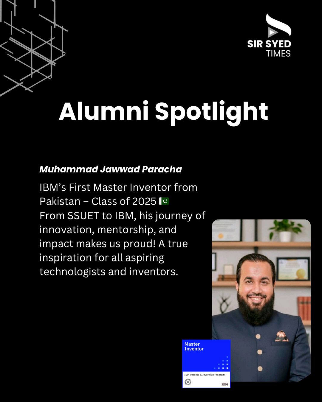 Sir - 🎉 Proud Moment for Sir Syed University! 🇵🇰 SSUET alumnus Muhammad ...