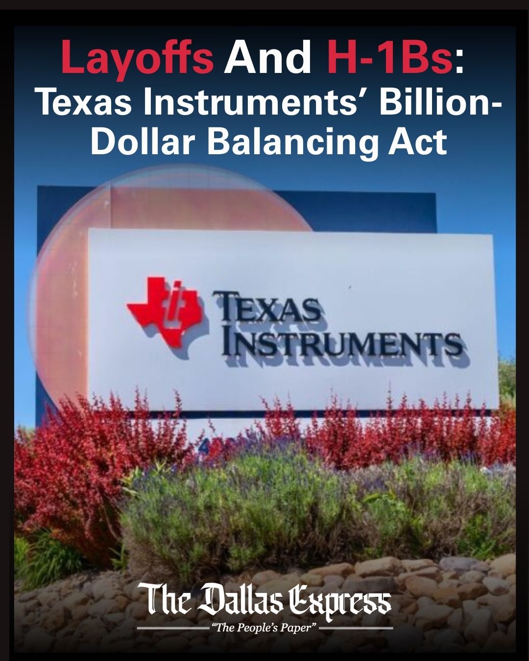 Dallas - 🚨 Texas Instruments grabs $1.6B in CHIPS Act funds but lays ...