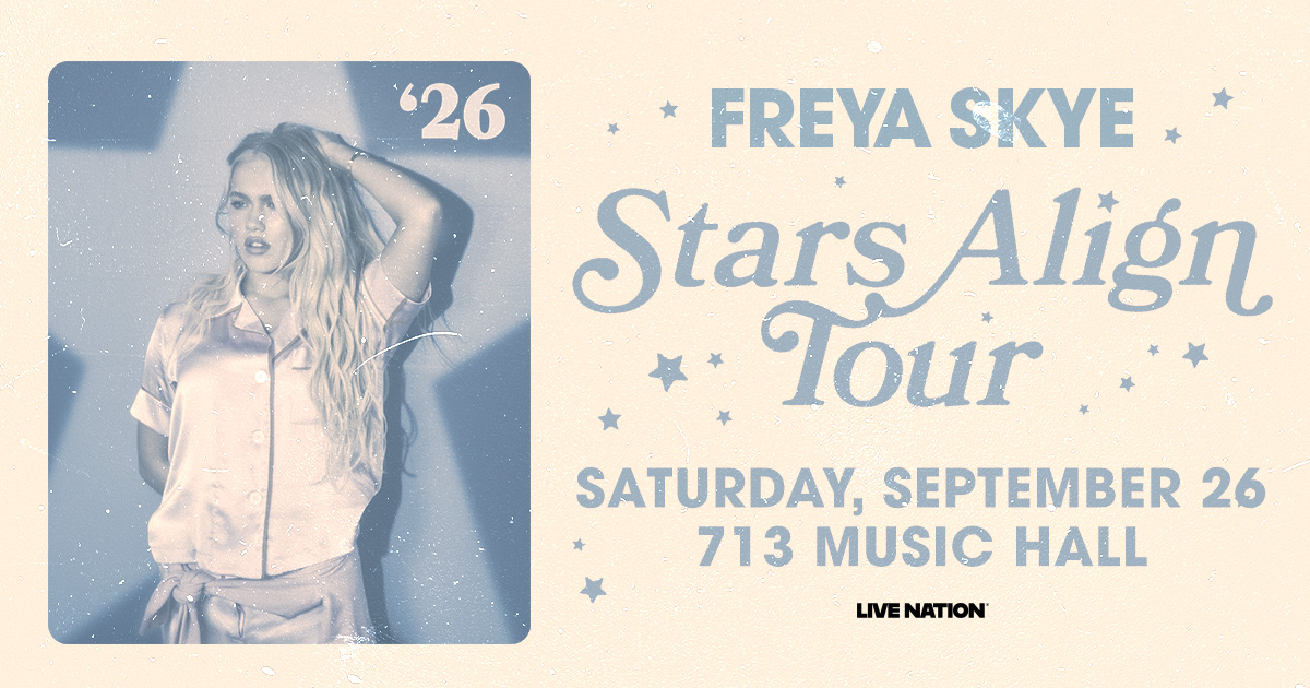 JUST ANNOUNCED! ✨Catch Freya Skye's Stars Align Tour on Saturday