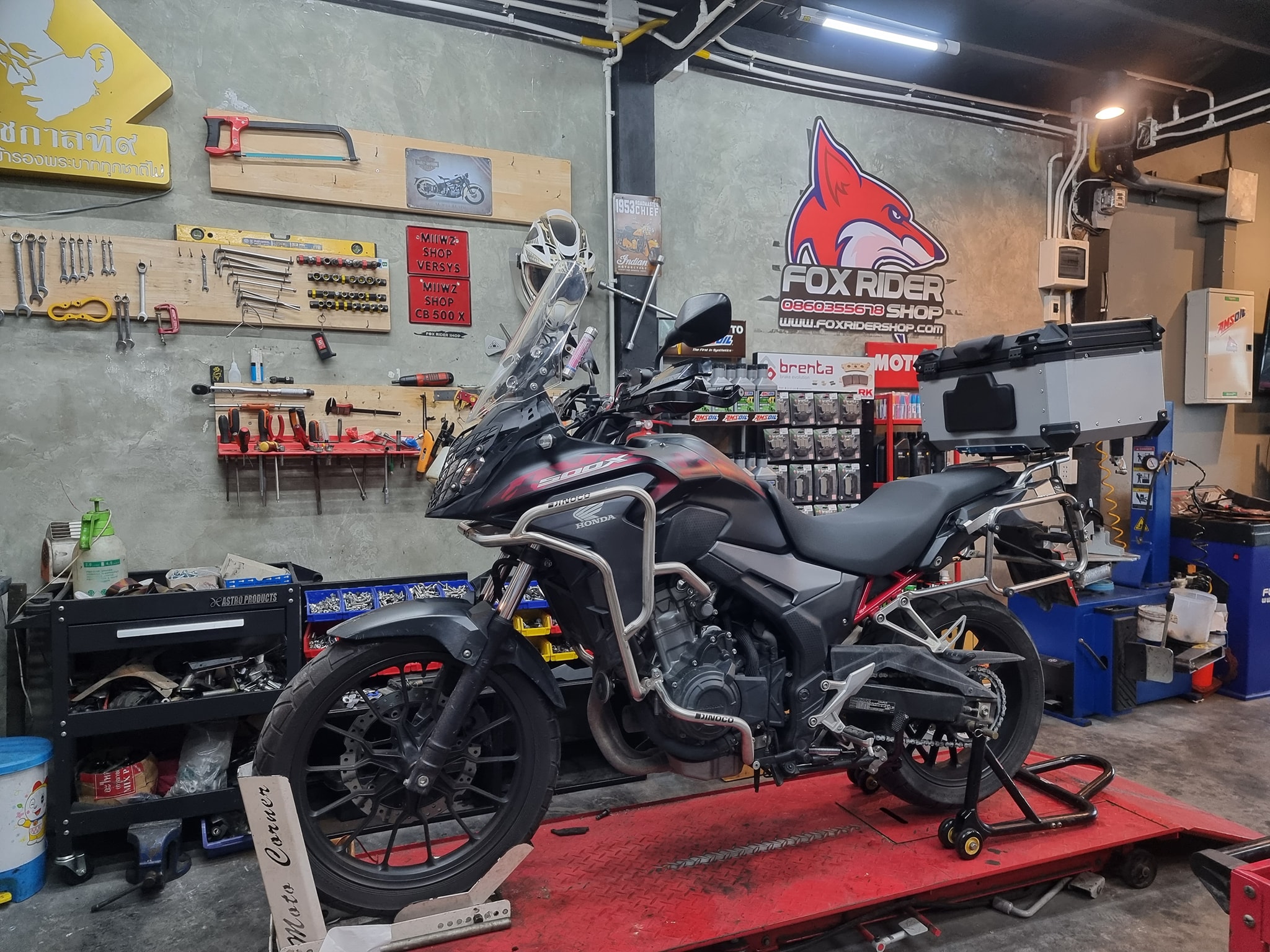 Fox Rider Shop - 🦊 CB500x ติดตั้งแคชบาร์ และการ์ดแฮนด์ 🦊... | Facebook
