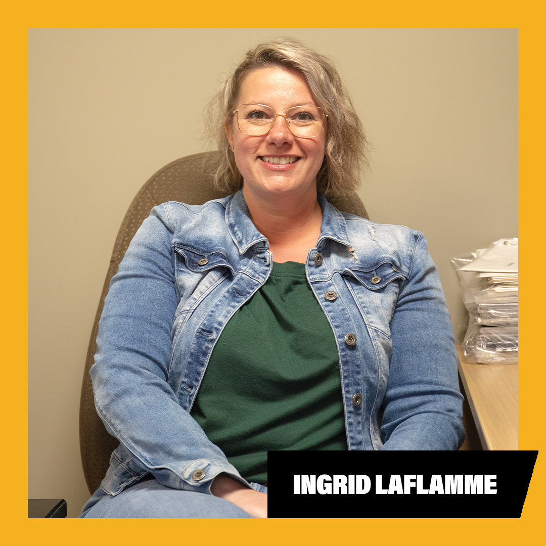 We - We’re excited to announce that Ingrid Laflamme has been promoted ...
