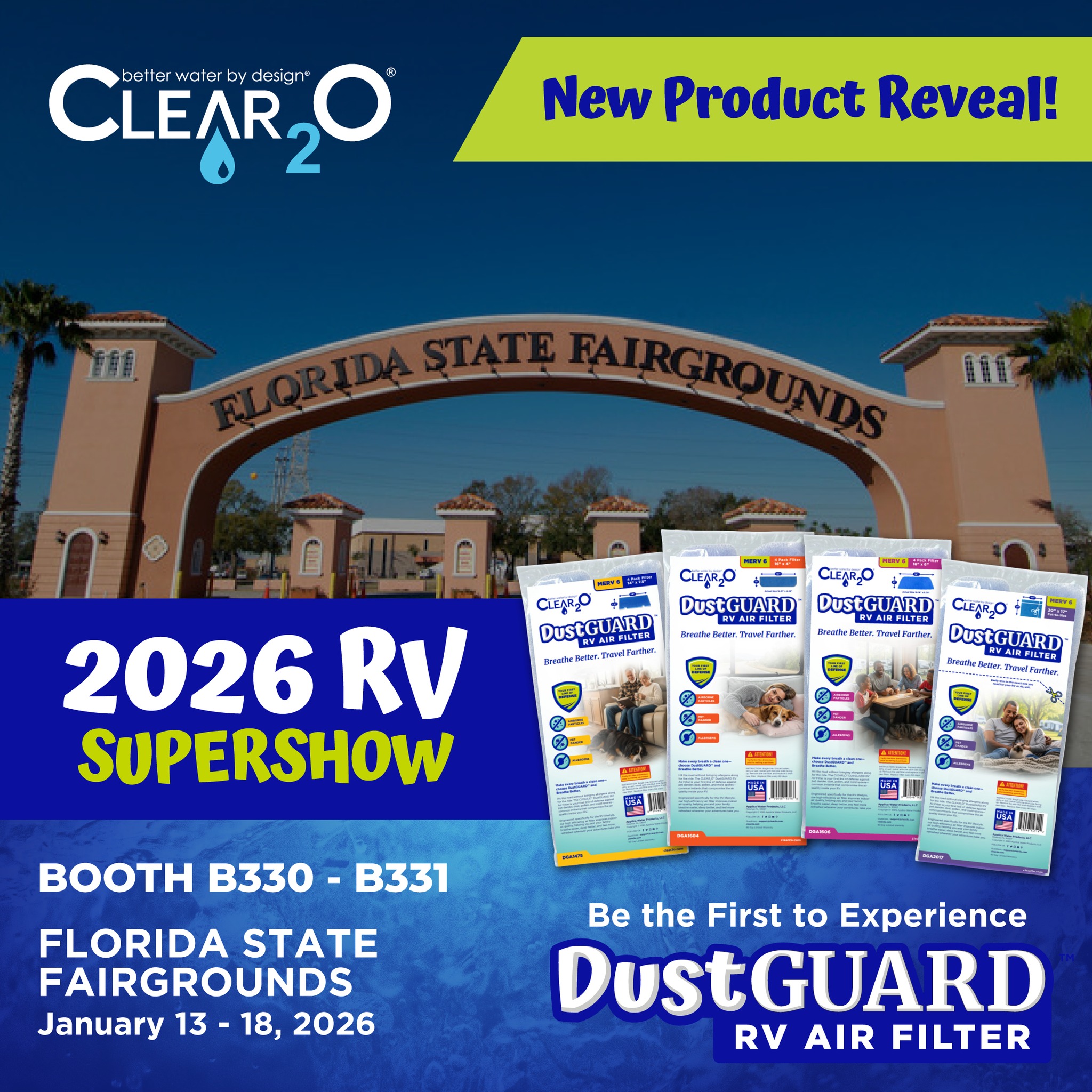 Clear2O - 🚐 Debuting at the Florida RV Supershow! 🚐 We’re excited to ...