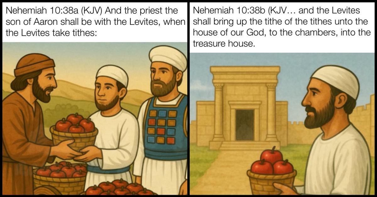Tithing - In the Bible, tithes were never collected in the House of God ...