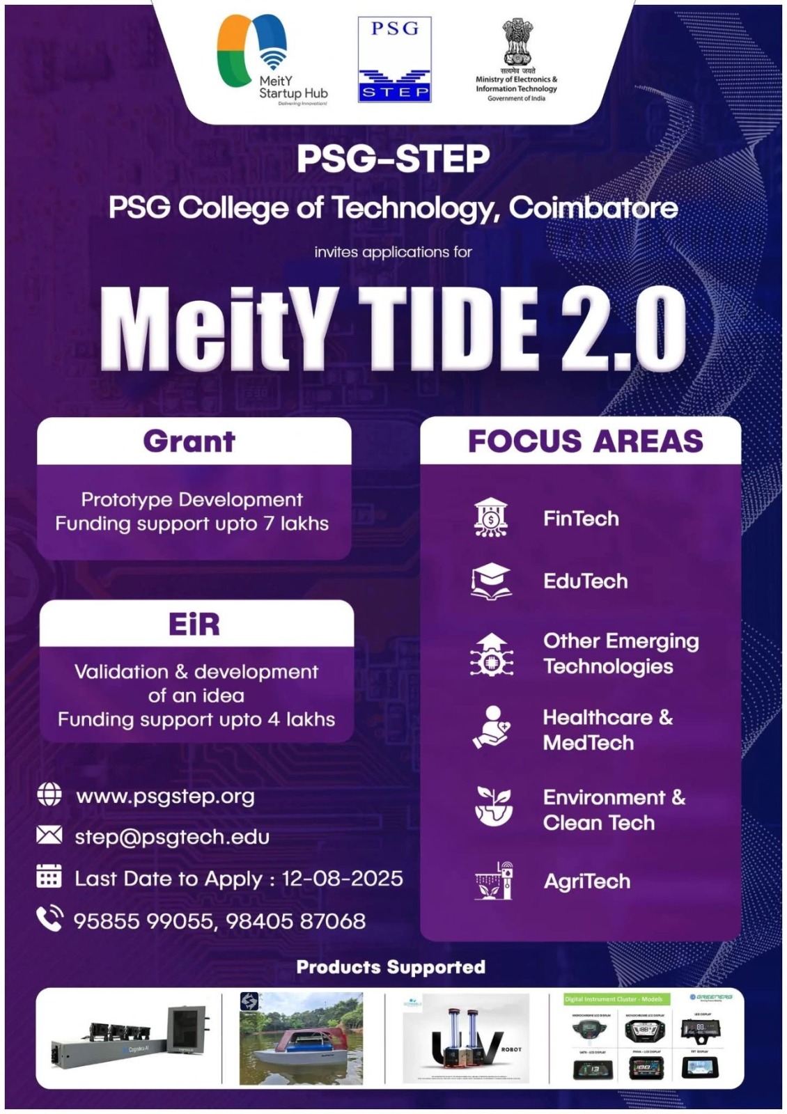 PSG - PSG-STEP at PSG College of Technology invites startups and ...
