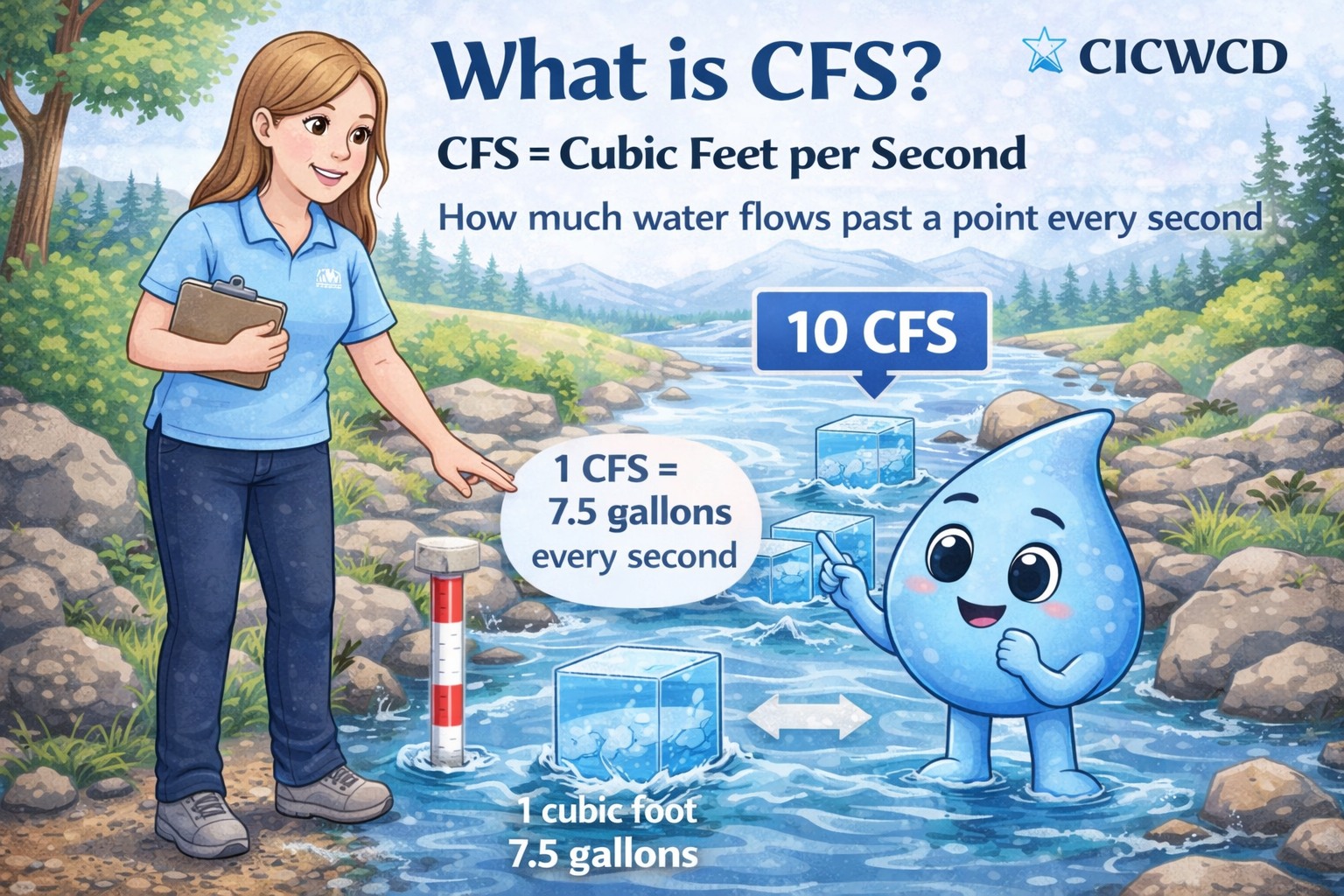 What does “CFS” mean... - Cedar Valley Water Conservancy | Facebook