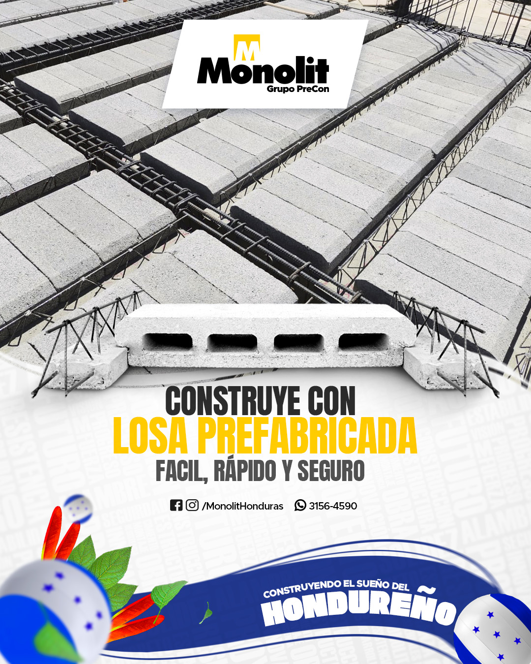 Monolit - El sistema de losa prefabricada es ideal para la construcción ...