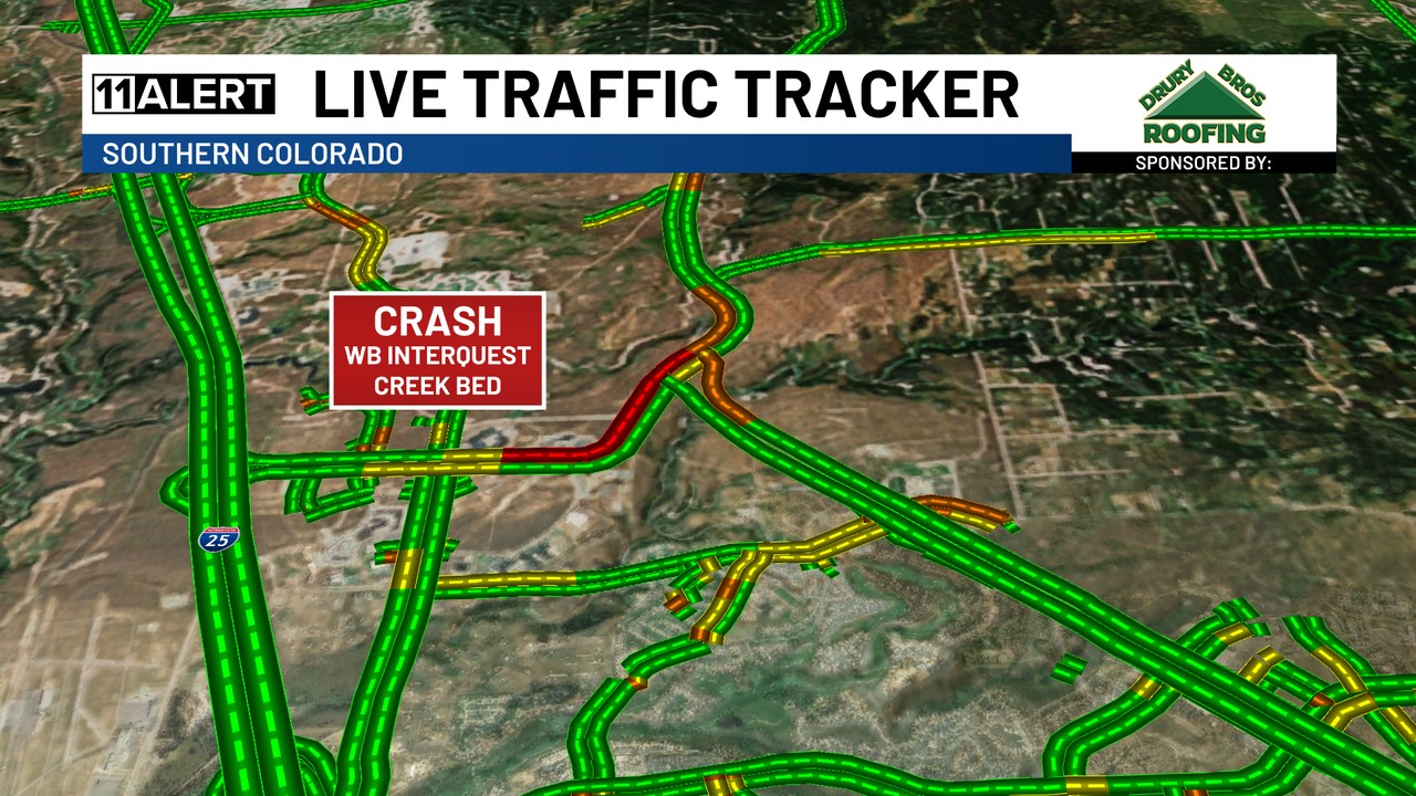 KKTV - WB Interquest is badly backed up due to the crash at Creek Bed ...