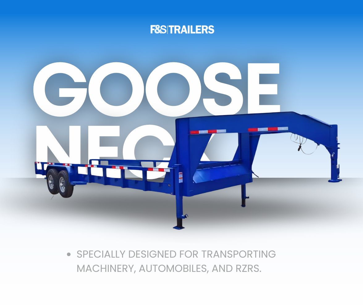 F&S - Model: GOOSENECK. Options: •Toolbox. • Remobile ramps. • Duck ...